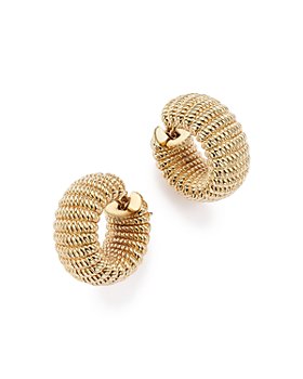 Roberto Coin - 18K Yellow Gold Chic and Shine Hoop Earrings - 100% Exclusive