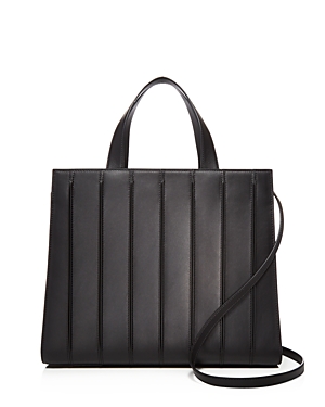 Max Mara The Whitney Large Leather Satchel In Black