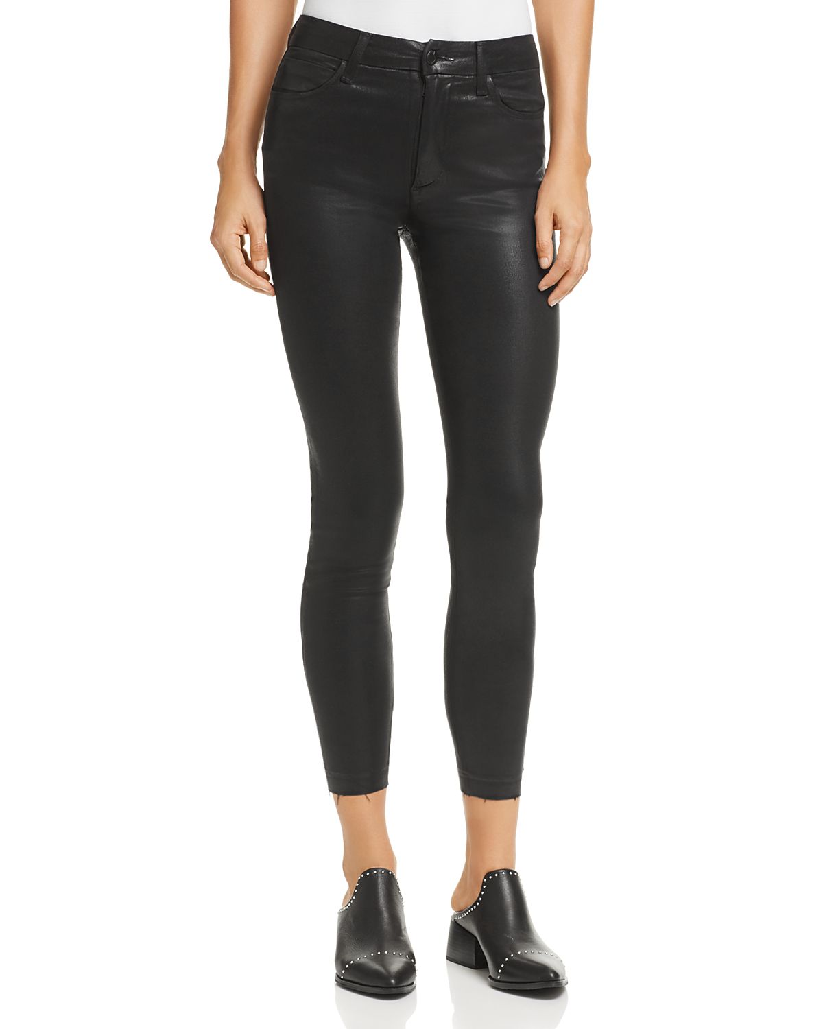 Joe's Jeans The Charlie High-Rise Coated Ankle Skinny Jeans