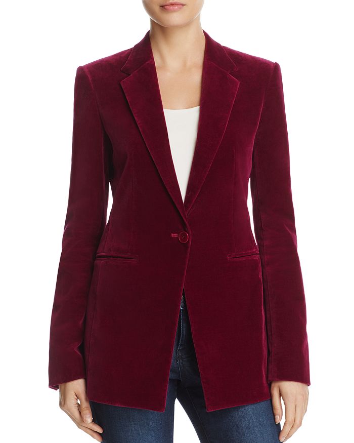 Theory stretch velvet jacket sale