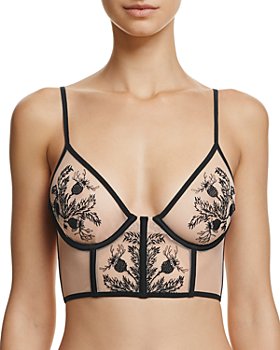 Mixed Lace Bustier Bloomingdales Women Clothing Underwear Bras Corsets 