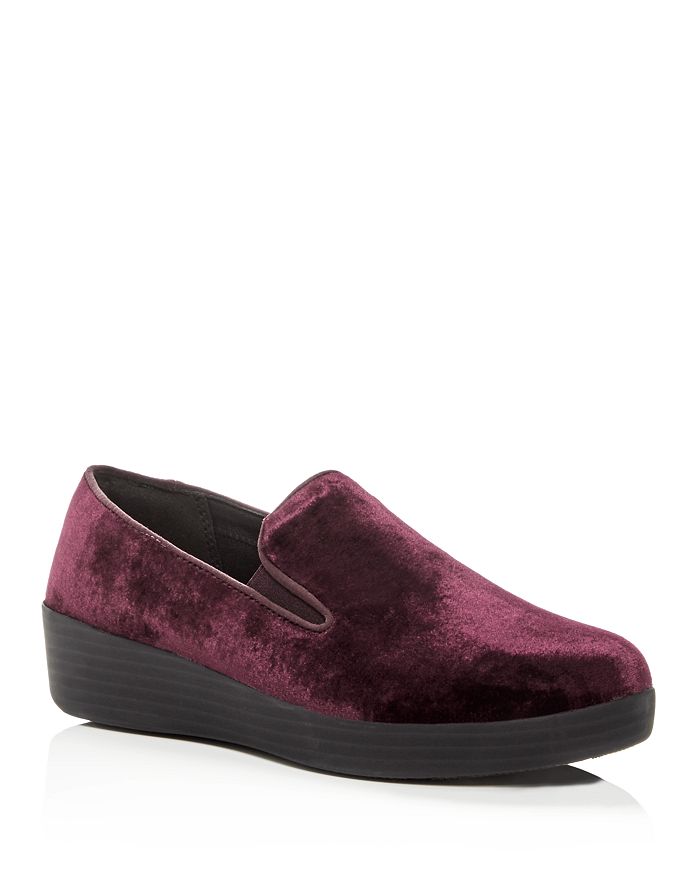FitFlop Women s Superskate Velvet Sneaker Loafers Bloomingdale s