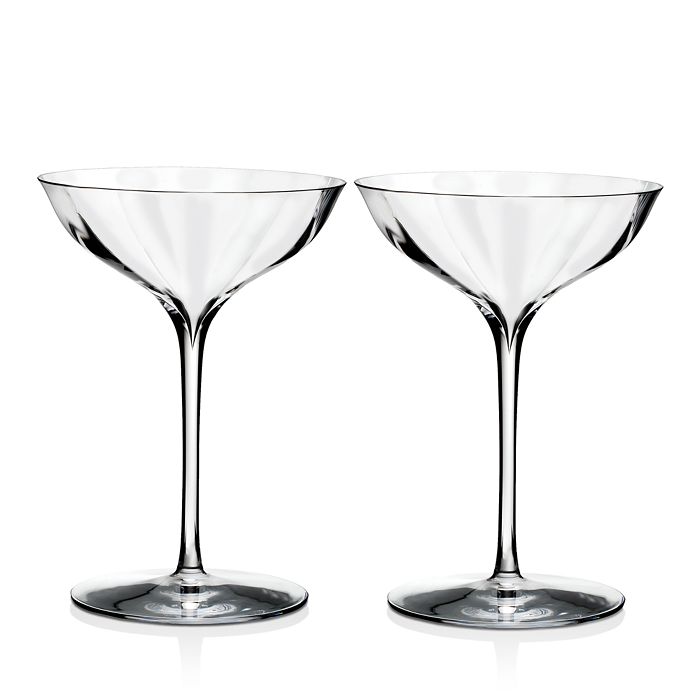 Shop Waterford Elegance Optic Belle Coupe, Set Of 2 In Clear