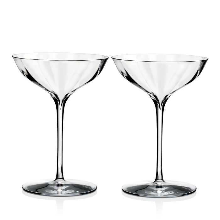 Waterford Elegance Optic Classic Champagne Flute - Set of 2