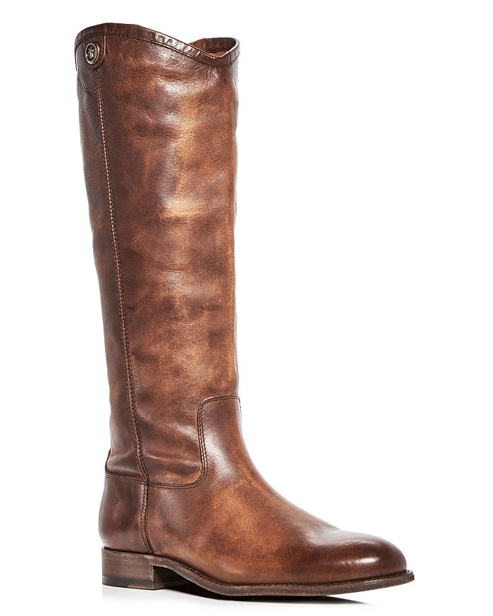 Frye Women's Melissa Button Leather Boots In Cognac
