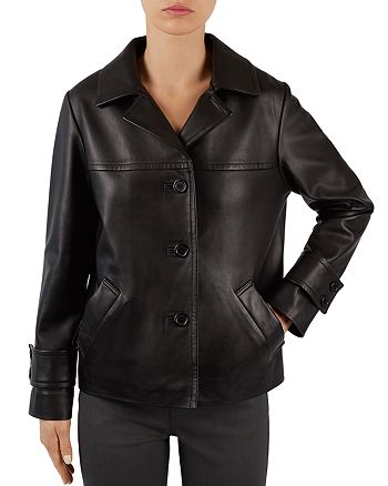 Gerard Darel Ornella Moto-Style Leather Jacket | Bloomingdale's