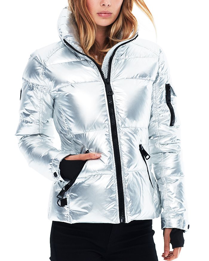 Sam Freestyle Down Jacket In Silver Foil