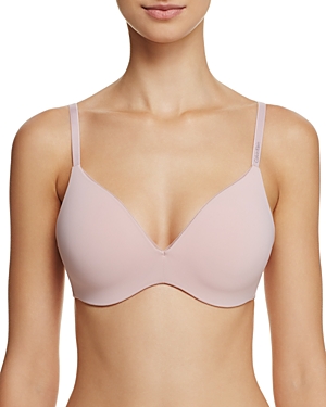 Calvin Klein Sculpted Mesh Wireless Bra Qf4210 In Connected