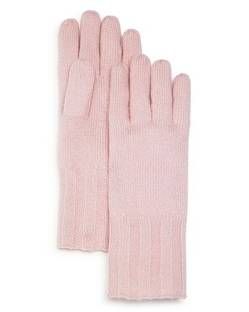 C by Bloomingdale's Cashmere - Ribbed Cashmere Gloves - 100% Exclusive