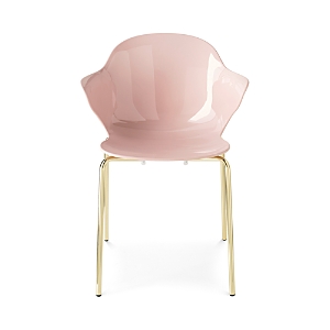 Calligaris St. Tropez Chair In Pale Pink/ Polished Brass