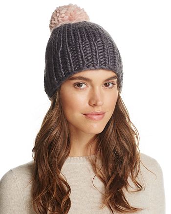 Echo Two-Tone Roving Knit Pom-Pom Beanie - 100% Exclusive | Bloomingdale's