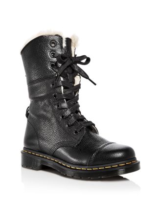 Dr. Martens Women's Aimilita Leather Combat Boots | Bloomingdale's