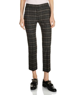 maje plaid pants