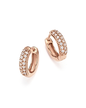 Bloomingdale's Diamond Mini Hoop Earrings in 14K Rose Gold,.15 ct. t.w. - 100% Exclusive