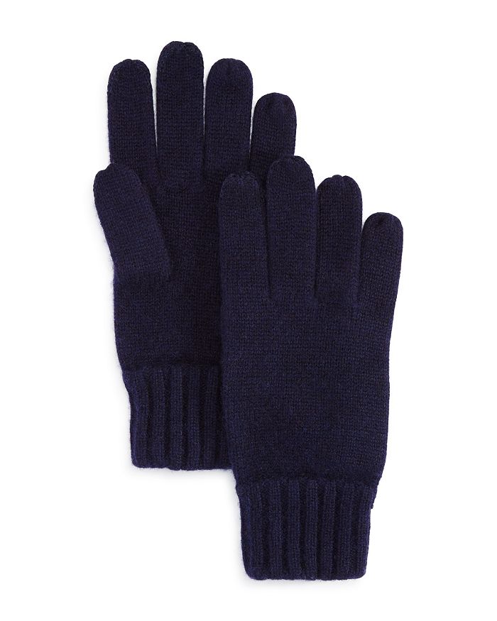 Shop The Men's Store At Bloomingdale's Knitted Tech Gloves - 100% Exclusive In Navy