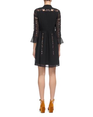 Whistles Amira Floral-Embroidered Shirt Dress | Bloomingdale's Women
