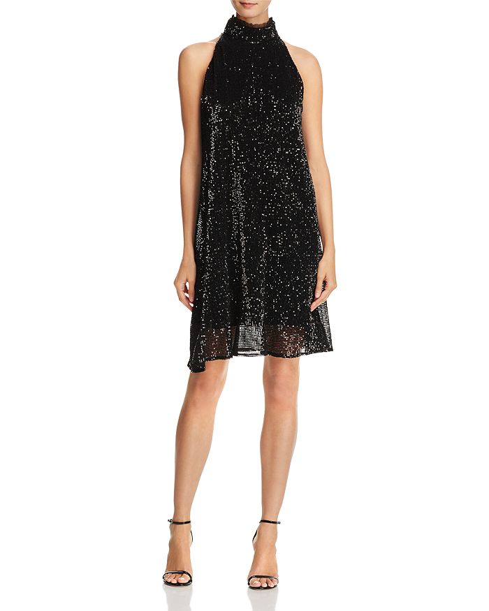Laundry by Shelli Segal High Neck Sequin Dress Bloomingdale s