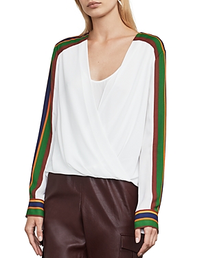 Bcbgmaxazria Seraphina Striped High/Low Top at Bloomingdale's