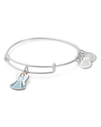Crystal Angel Wing Charm Bangle - ALEX AND ANI