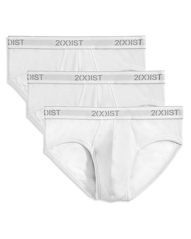 2(x)ist Cotton Briefs- Set Of 3 In White