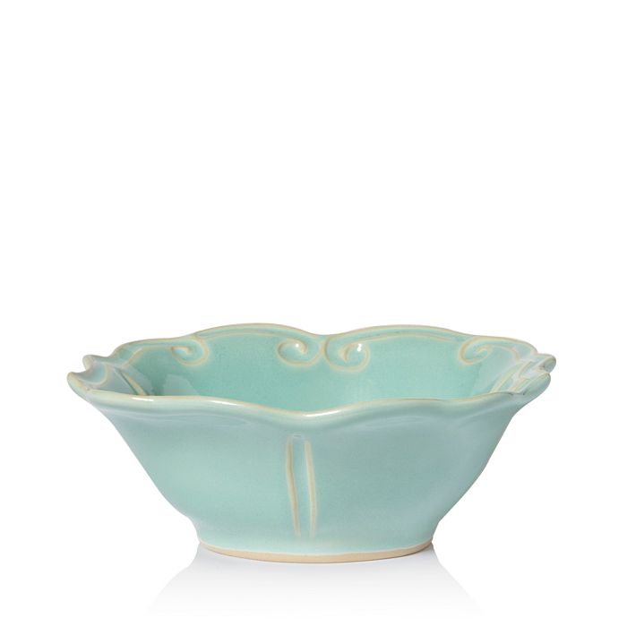 Vietri Incanto Stone Aqua Baroque Cereal Bowl In Aqua