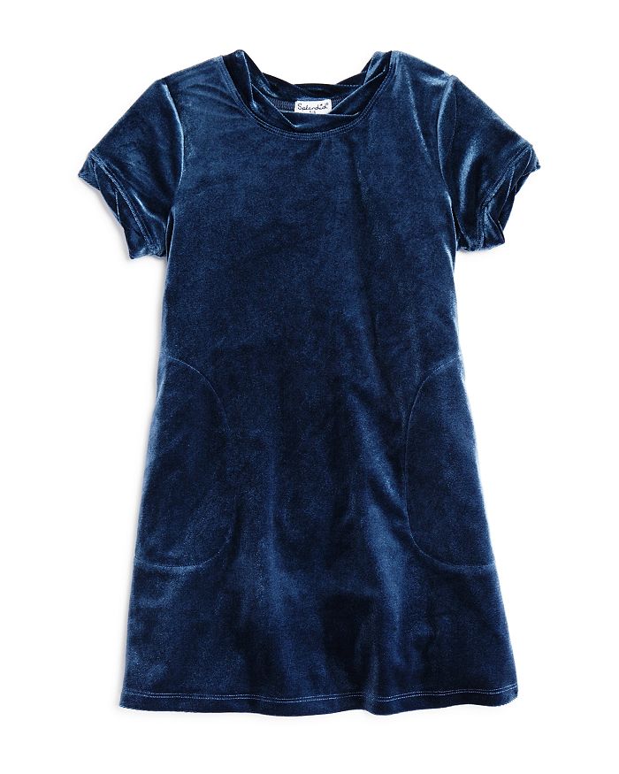 Splendid Girls Velour Shift Dress Little Kid Bloomingdale s
