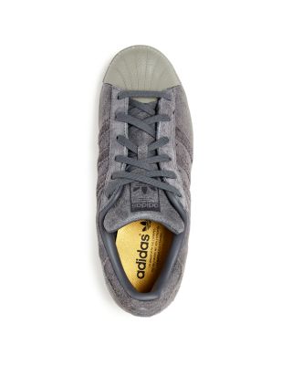 Adidas Unisex Superstar Suede Lace Up Sneakers - Big Kid | Bloomingdale's