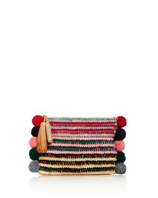 Loeffler Randall - Multicolor Tassel Raffia Pouch
