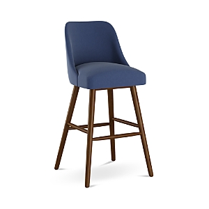 Sparrow & Wren Anita Velvet Bar Stool - 100% Exclusive In Regal Ocean