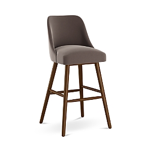Sparrow & Wren Anita Velvet Bar Stool - 100% Exclusive In Regal Smoke