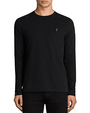 Allsaints Ivar Wool Crewneck Sweater In Jet Black