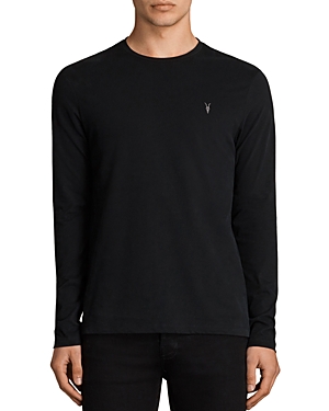 Allsaints Brace Long Sleeve Tee In Jet Black