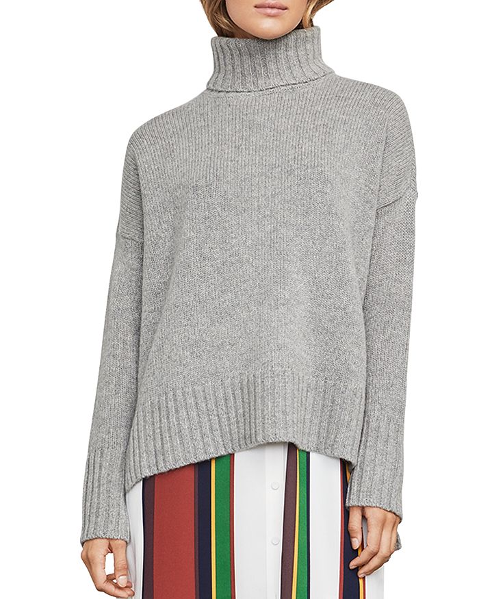 Bcbg high low turtleneck sweater outlet