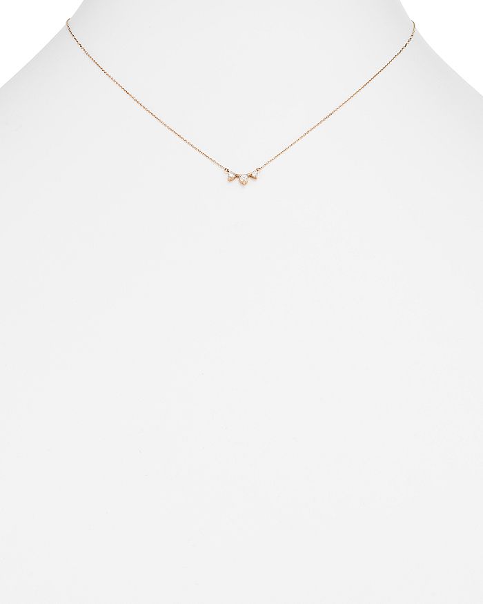 Shop Adina Reyter 14k Yellow Gold Amigos Diamond Curve Necklace, 15 In White/gold