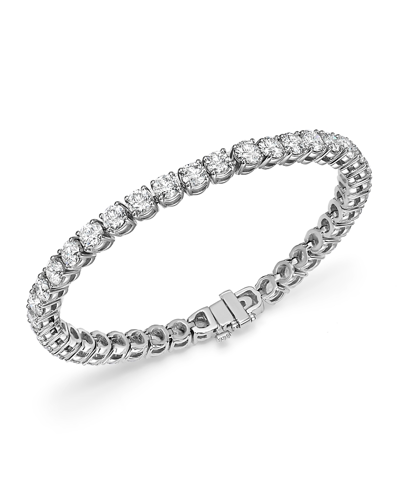 Bloomingdale's Fine Collection Diamond Tennis Bracelet in 14K White Gold, 12.0 tcw