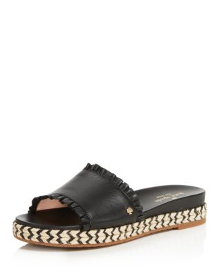 Zahara Leather Slide Sandals 