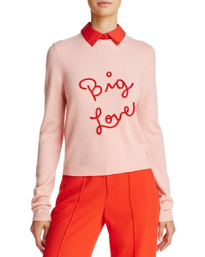 Alice and Olivia - Dia Layered-Look Cashmere Sweater