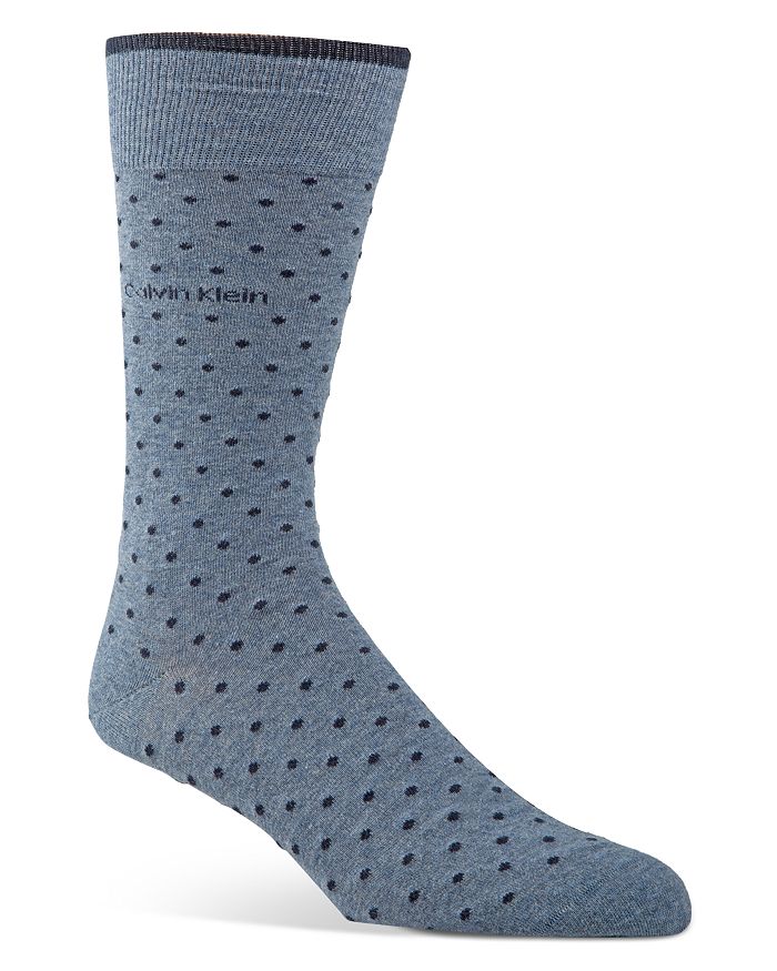 CALVIN KLEIN GIZA PIN DOT SOCKS,ACW164