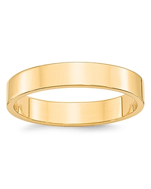 Bloomingdale's Men's 4mm Lightweight Flat Band Ring In 14k Yellow Gold - 100% Exclusive