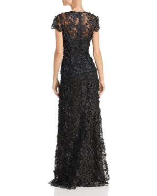 carmen marc valvo infusion crepe evening gown