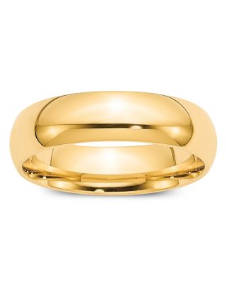 Bloomingdale's Fine Collection - Men's 6mm Comfort Fit Band Ring in 14K Yellow Gold - Exclusive