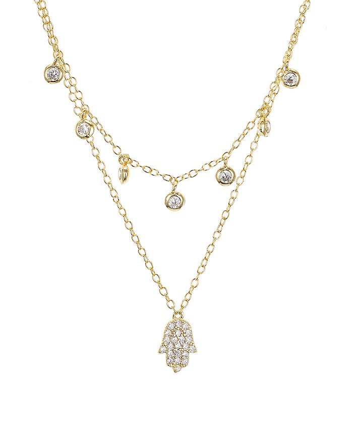 Hamsa hotsell layered necklace