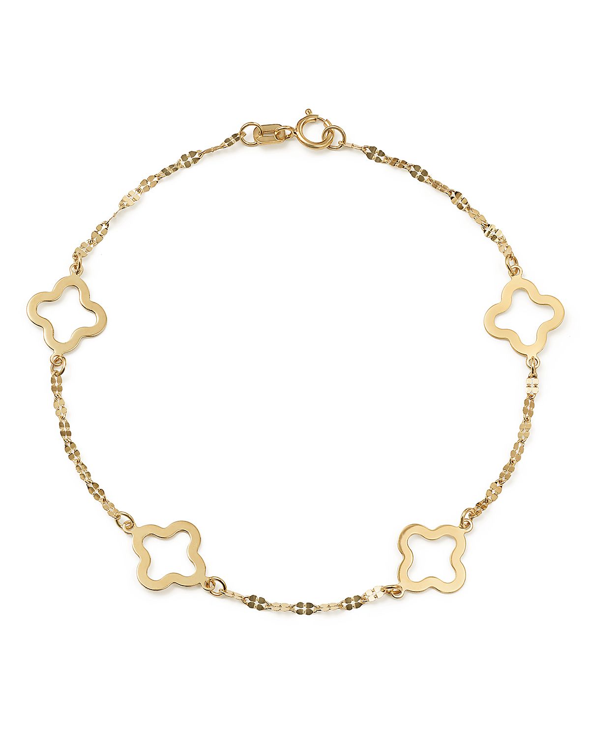 Bloomingdale's Fine Collection Quatrefoil Station Bracelet