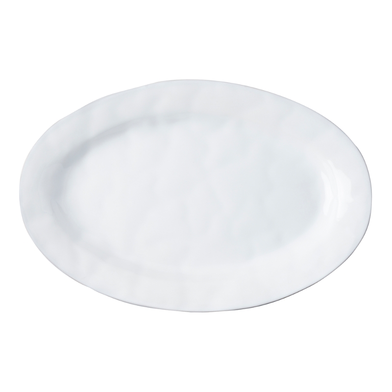 Juliska Quotidien White Truffle Medium Oval Platter In White Truffle