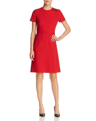 BOSS Dokeni Fit-and-Flare Dress | Bloomingdale's