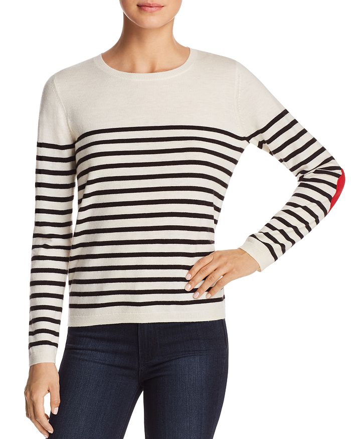 Kate spade top heart patch sweater