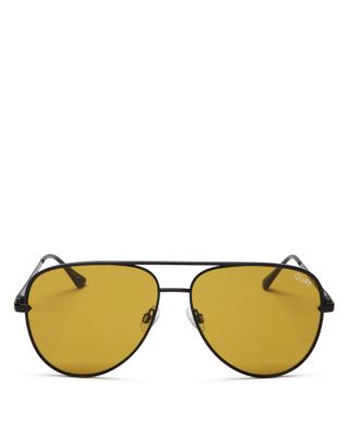 Quay - Women's #QUAYXDESI Sahara Aviator Sunglasses, 56mm
