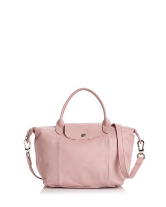 Longchamp Le Pliage Cuir Small Leather Handbag | Bloomingdale's