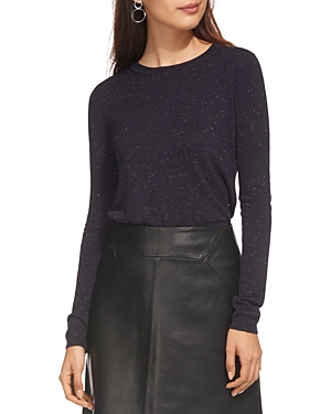Shop Whistles Annie Sparkle Knit Top In Navy