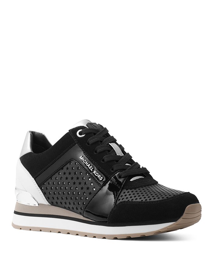 michael kors mixed media sneakers
